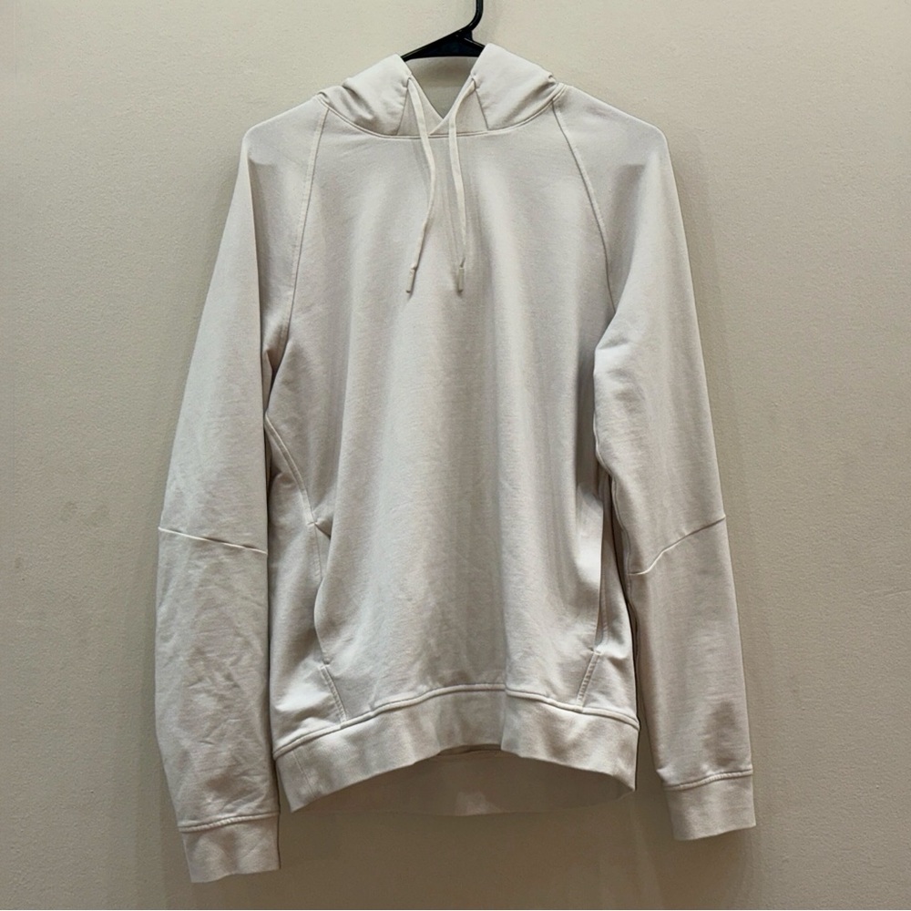 Lululemon Athletica Men’s City Sweat Pullover Hoodie in Bone, Size Medium